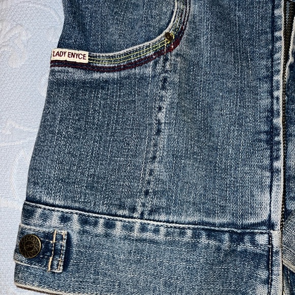 Lady Enyce vintage zip up jean jacket - Picture 4 of 9